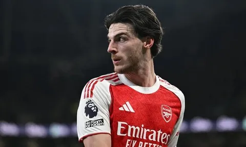 Declan Rice đạt đến những đỉnh cao mới đáng kinh ngạc tại Arsenal