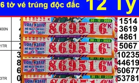Xổ số miền Nam: Chiều 26-12, thêm một khách hàng trúng độc đắc ở Vĩnh Long