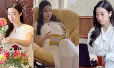 Đỗ Mỹ Linh trổ tài cắm hoa, khoe cuộc sống "dâu hào môn", vóc dáng gây chú ý giữa tin đồn mang bầu lần 2