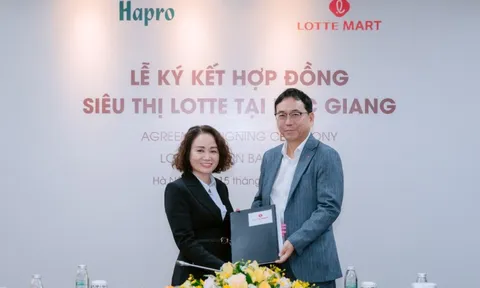 LOTTE MART hợp tác Hapro triển khai mô hình bán lẻ hiện đại tại Bắc Giang