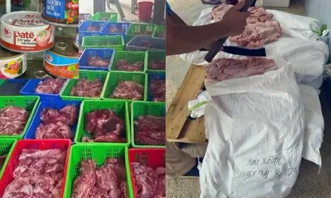 Cận cảnh kho hàng chứa 120 tấn thịt lợn bệnh bốc mùi của Công ty CP Đồ hộp Hạ Long