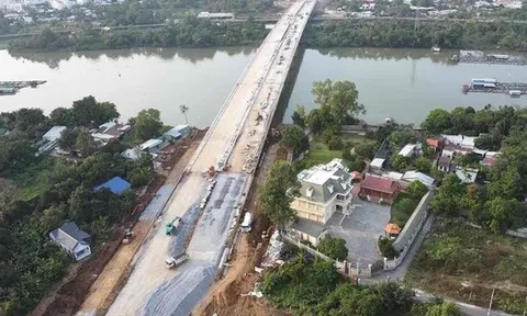 Hình ảnh tuyến đường trục trung tâm qua siêu phường ở Đồng Nai sắp thông xe