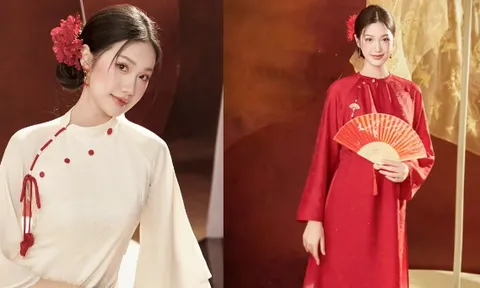 Ai mặc áo dài đẹp như Doãn Hải My: Nhan sắc “nghiêng nước nghiêng thành”, bất bại trong dàn WAGs Việt