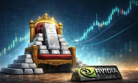 Bạc bất ngờ vượt Nvidia, trở thành tài sản có giá trị lớn thứ hai thế giới chỉ sau vàng