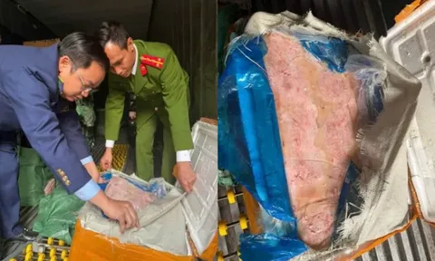 Phát hiện 10 tấn xúc xích, nầm lợn không rõ nguồn gốc tại kho đông lạnh ở Hà Nội