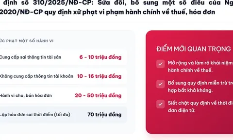 Lập hóa đơn không đúng thời điểm bị phạt tiền bao nhiêu?