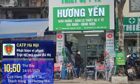 KHẨN: 186 trường hợp vi phạm trật tự đô thị, trật tự công cộng và vệ sinh môi trường bị phạt nguội