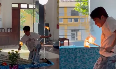 Lê Dương Bảo Lâm múa lửa ở trại giam, phản ứng của 1 phạm nhân gây chú ý