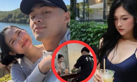 Thủ môn hotboy Trần Trung Kiên trượt tay đăng ảnh bạn gái rồi vội xoá, còn bị "tóm dính" khi cùng hotgirl đi ăn
