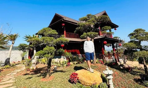 Hé lộ không gian biệt phủ 10.000m2, đẹp như resort ở Lâm Đồng của nam nghệ sĩ đình đám