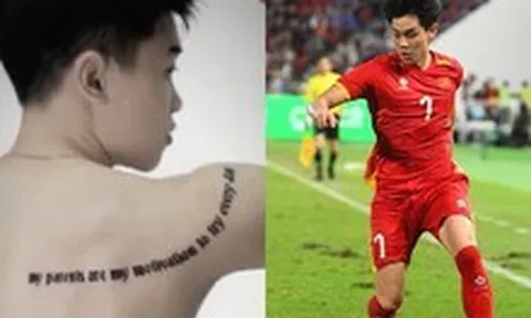 Hé lộ hình xăm ý nghĩa trên lưng Đình Bắc, đây là động lực giúp ngôi sao U23 Việt Nam vượt khó và toả sáng