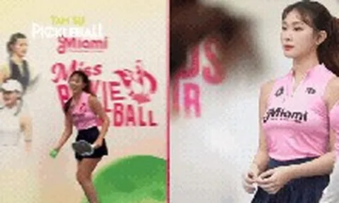 Ngoại hình xinh hết nấc nhưng em Kim "vén váy" bị chê tơi tả khi thi Miss Pickleball vì kĩ năng cực tệ