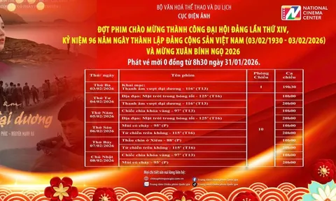 Chiếu miễn phí phim chào mừng thành công Đại hội Đảng lần thứ XIV