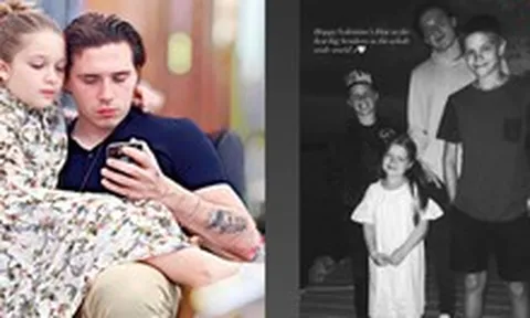 Thương cho tiểu thư Harper Beckham, đăng liền 2 bài yêu thương, tag tên anh cả xa cách nhưng nhận lại chỉ là "silent treament"