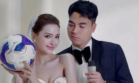 MC Huyền Trang Mù Tạt tung ảnh cưới xịn cùng tuyển thủ Việt Nam ngay năm mới, còn "xin" 30 cây vàng 9999 gây choáng