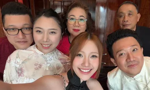 Hari Won vắng mặt trong bức ảnh chung của gia đình Trấn Thành