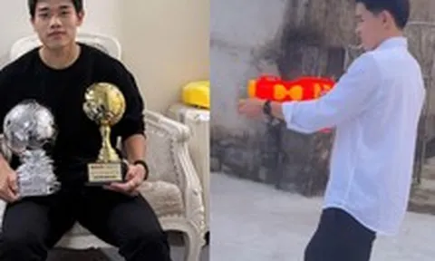 Không nhận ra Đình Bắc khi về quê, diện sơ mi trắng như soái ca nhưng làm một điều lạ lắm