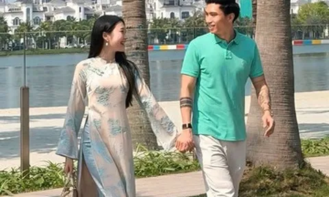 Văn Hậu chơi Tết "bù" cùng Hải My