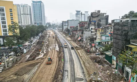 Diện mạo mới đường Vành đai 1 sau cao điểm thi công xuyên Tết