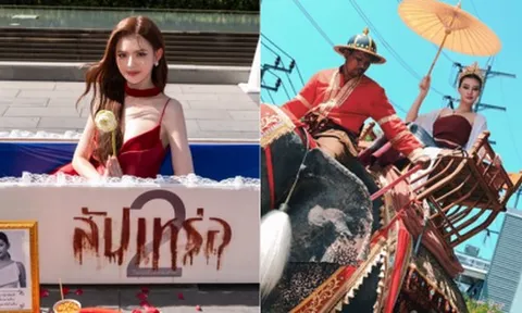 Dàn Hoa hậu tràn ra đường gây sốc: Hết cưỡi voi đến giả ăn mày, có người lố đến mức chui vào quan tài