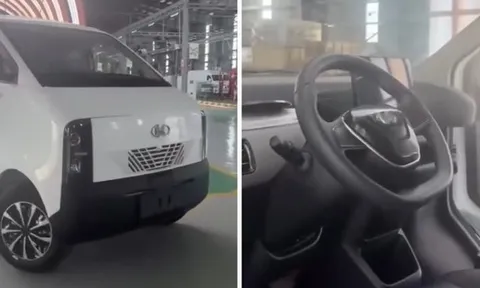 Xe điện lạ bất ngờ xuất hiện trong nhà máy ô tô ở Huế của hãng Việt: Đi bao xa, giá thế nào?