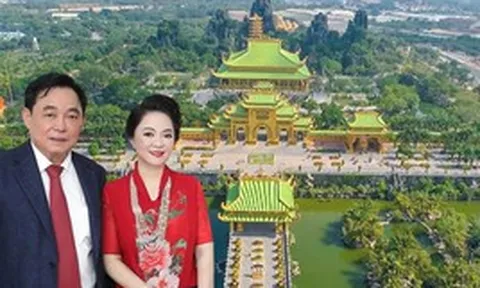 Khu du lịch Đại Nam của vợ chồng bà Nguyễn Phương Hằng có khu đền thờ rộng 5.000m2 được dát vàng 24K, từng lập kỷ lục lớn nhất Việt Nam