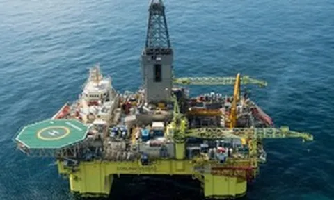 Khoan 192m xuống dưới đáy biển, phát hiện cùng lúc hai mỏ chứa khoảng 1,3 tỷ m3 khí đốt