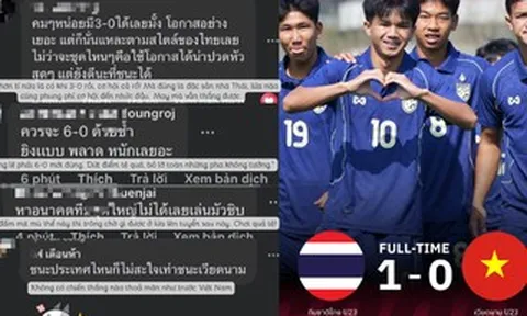 CĐV Thái Lan phản ứng "tiêu cực" dù thắng U23 Việt Nam