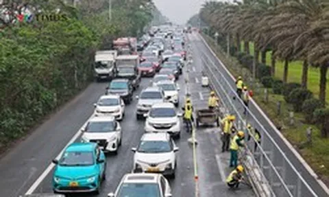 Toàn cảnh dự án Metro số 5 qua Đại lộ Thăng Long đang gấp rút triển khai