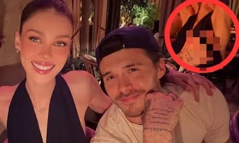 Đỏ mặt với hành động của vợ chồng con cả nhà Beckham giữa chốn đông người