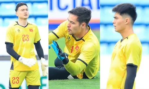 Trung Kiên đọ visual với Văn Lâm, Filip: Bộ ba thủ môn ĐT Việt Nam ai cũng cực phẩm, xem tập luyện lại càng mê