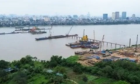 Bên trong đại công trường cầu Trần Hưng Đạo gần 16 nghìn tỷ đồng ở Hà Nội