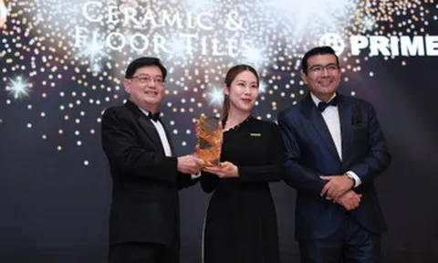 Hãng gạch ốp lát Việt Nam được bình chọn là Top thương hiệu của khu vực Châu Á