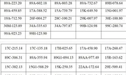 Công an đề nghị tất cả chủ xe máy, ô tô có biển số sau chủ động liên hệ và nộp phạt nguội theo Nghị định 168
