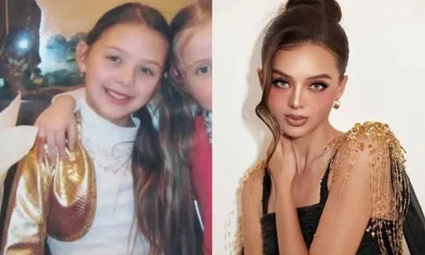 Bỏ quên sàn catwalk để tập trung làm mẹ bỉm, nhan sắc vợ mẫu Tây của Bùi Tiến Dũng qua ảnh thơ ấu vẫn khiến fan "ngả mũ"