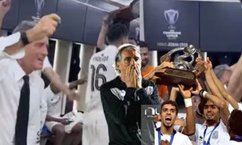 HLV Mancini và học trò mừng "hụt" chức vô địch vì kịch bản không ngờ