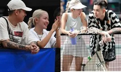 Trước khi lộ hint hẹn hò Hà Môi, Andree từng "kè kè" Phương Ly trên sân pickleball, ánh mắt nhìn nàng cực tình tứ