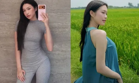 Vừa bị soi diện váy rộng khéo che vòng 2 "lùm lùm", Doãn Hải My diện ngay đồ bó sát, khoe body nuột nà, vòng 2 phẳng lì gây chú ý