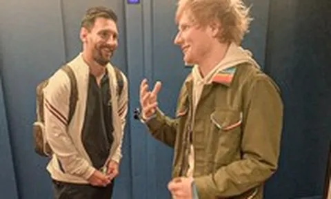 3 phút xấu hổ nhất đời Ed Sheeran: Tuôn đủ lời hoa mỹ trước Messi nhưng nhận ra GOAT không nói tiếng Anh
