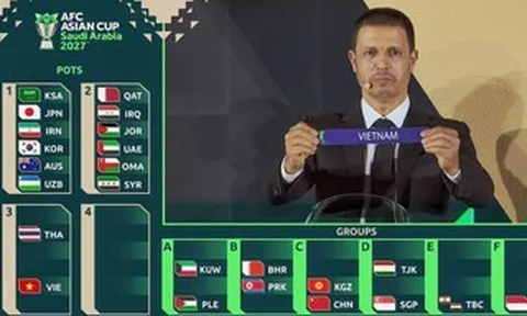 Đội tuyển Việt Nam gặp Hàn Quốc, UAE tại VCK Asian Cup 2027