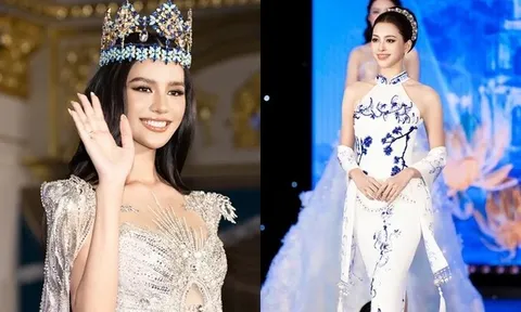 Hoa hậu Tiểu Vy “đọ sắc” cùng Hoa hậu Thế giới Opal Suchata Chuangsri