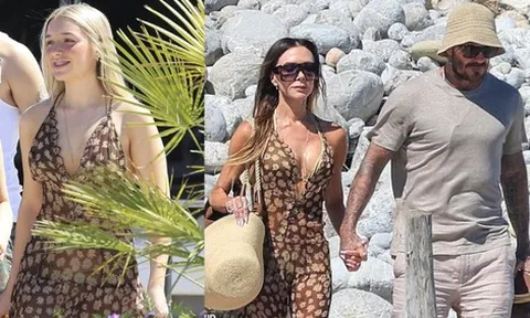 Tiểu thư Harper Beckham xinh đẹp, phổng phao khi diện chiếc váy sexy của mẹ dạo phố, nhan sắc “cam thường” gây thương nhớ