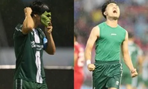 Công Phượng hoá "người khổng lồ xanh", Xuân Trường cởi áo ăn mừng ngày Trường Tươi Đồng Nai thăng hạng V.League