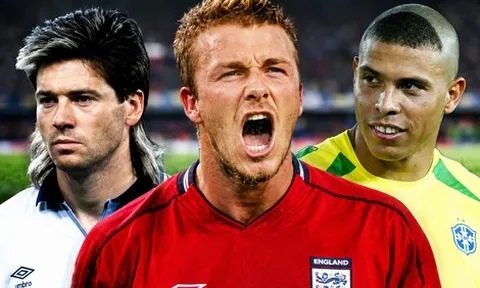 Ronaldo chỉ xếp thứ 4, David Beckham sở hữu kiểu tóc World Cup huyền thoại nhất mọi thời đại