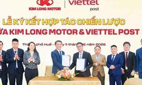 KIM LONG MOTOR và VIETTEL POST hợp tác phát triển hệ sinh thái vận tải xanh, thông minh