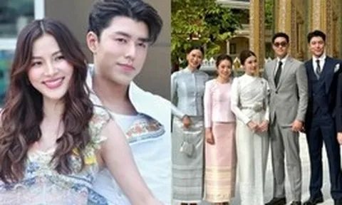 Nine Naphat lần đầu dẫn bạn gái mới dự đám cưới bạn thân, nhan sắc thế nào so với Baifern?