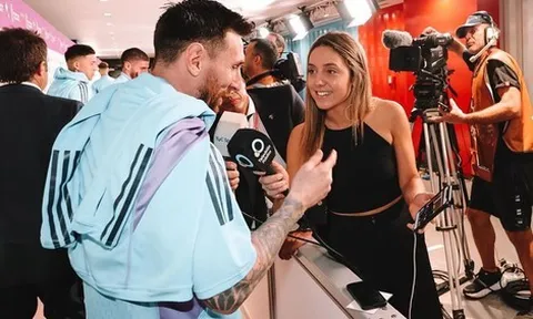 Messi "giải cứu" nữ phóng viên xinh đẹp bằng 1 câu nói