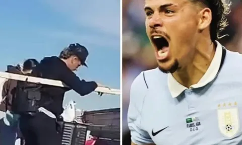 Sao Uruguay trở về từ World Cup bằng xe tải