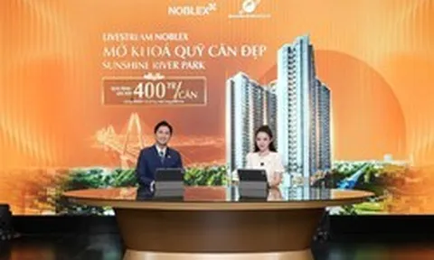 Livestream Sunshine River Park hút hơn 20.000 lượt xem: khách “chốt deal” toàn bộ giỏ hàng, nhận ưu đãi lên tới 400 triệu/căn