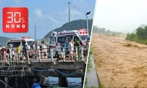 Bản tin 30s nóng: Lật ca nô ở Phú Quốc, 15 người tử vong; Mưa lũ cuồn cuộn tại Sơn La